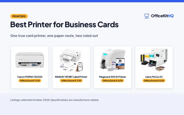 Best Printer for Business Cards (2026): 4 Compared