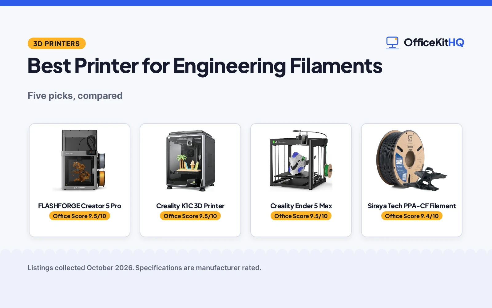 Best Printer for Engineering Filaments (2026)
