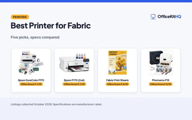 Best Printer for Fabric (2026): 5 Compared