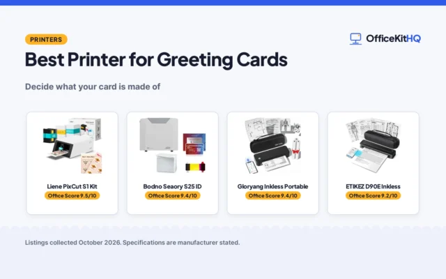 Best Printer for Greeting Cards (2026): 4 Compared