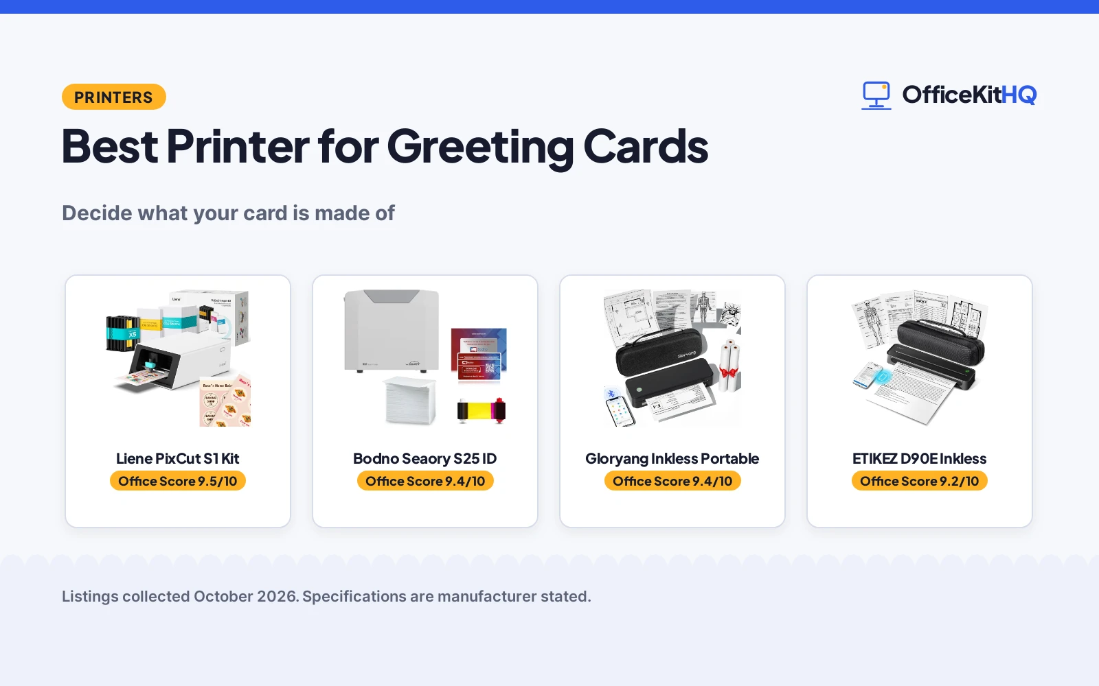 Best Printer for Greeting Cards (2026): 4 Compared