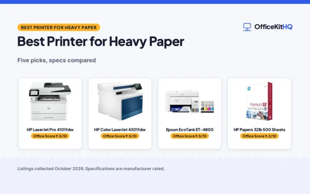 Best Printer for Heavy Paper (2026): 5 Compared