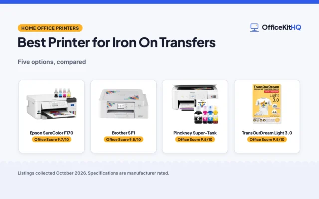 Best Printer for Iron On Transfers (2026): 5 Compared
