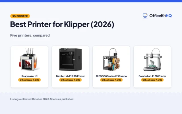 Best Printer for Klipper (2026): 5 3D Printers Compared