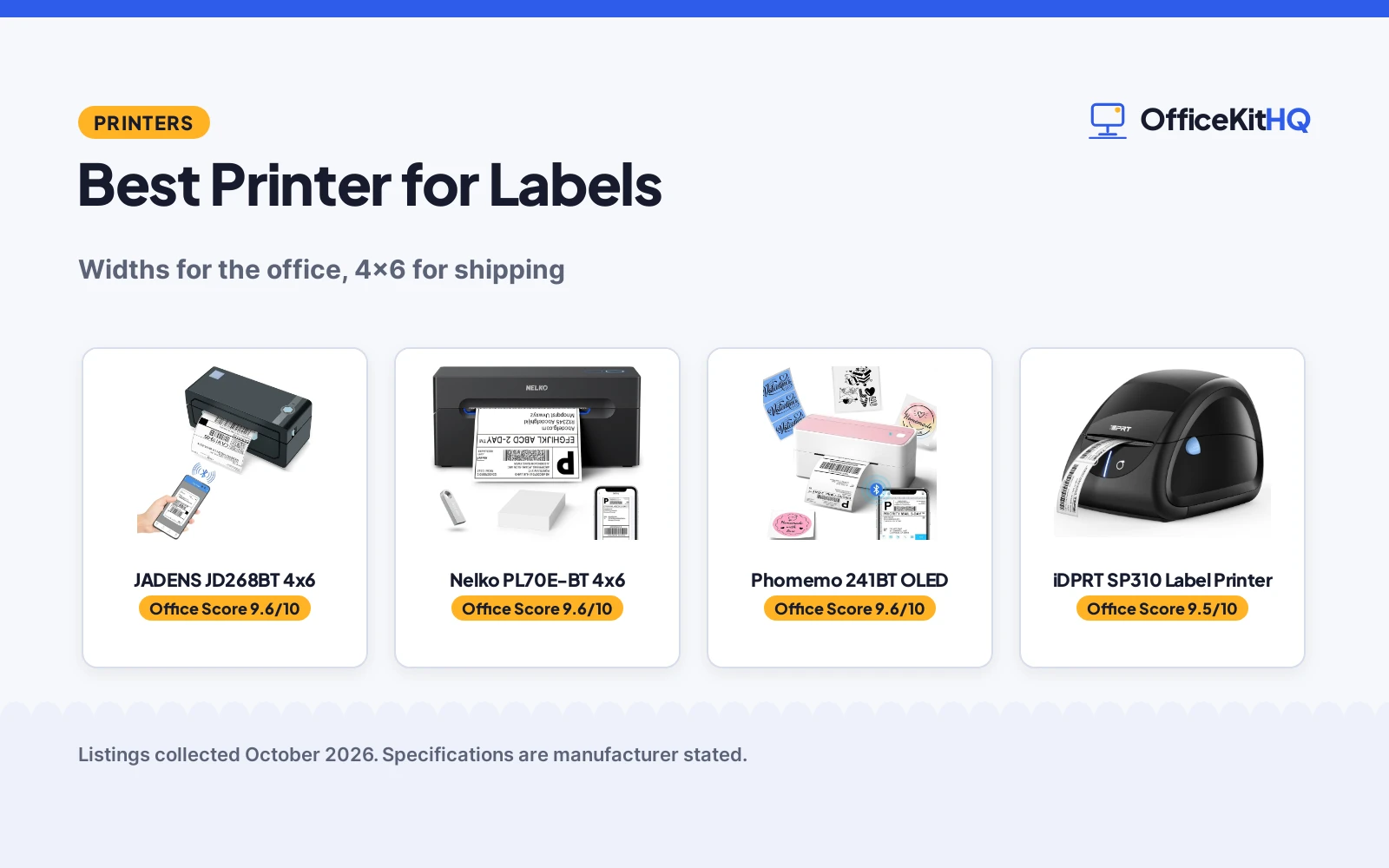 Best Printer for Labels (2026): 4 Compared