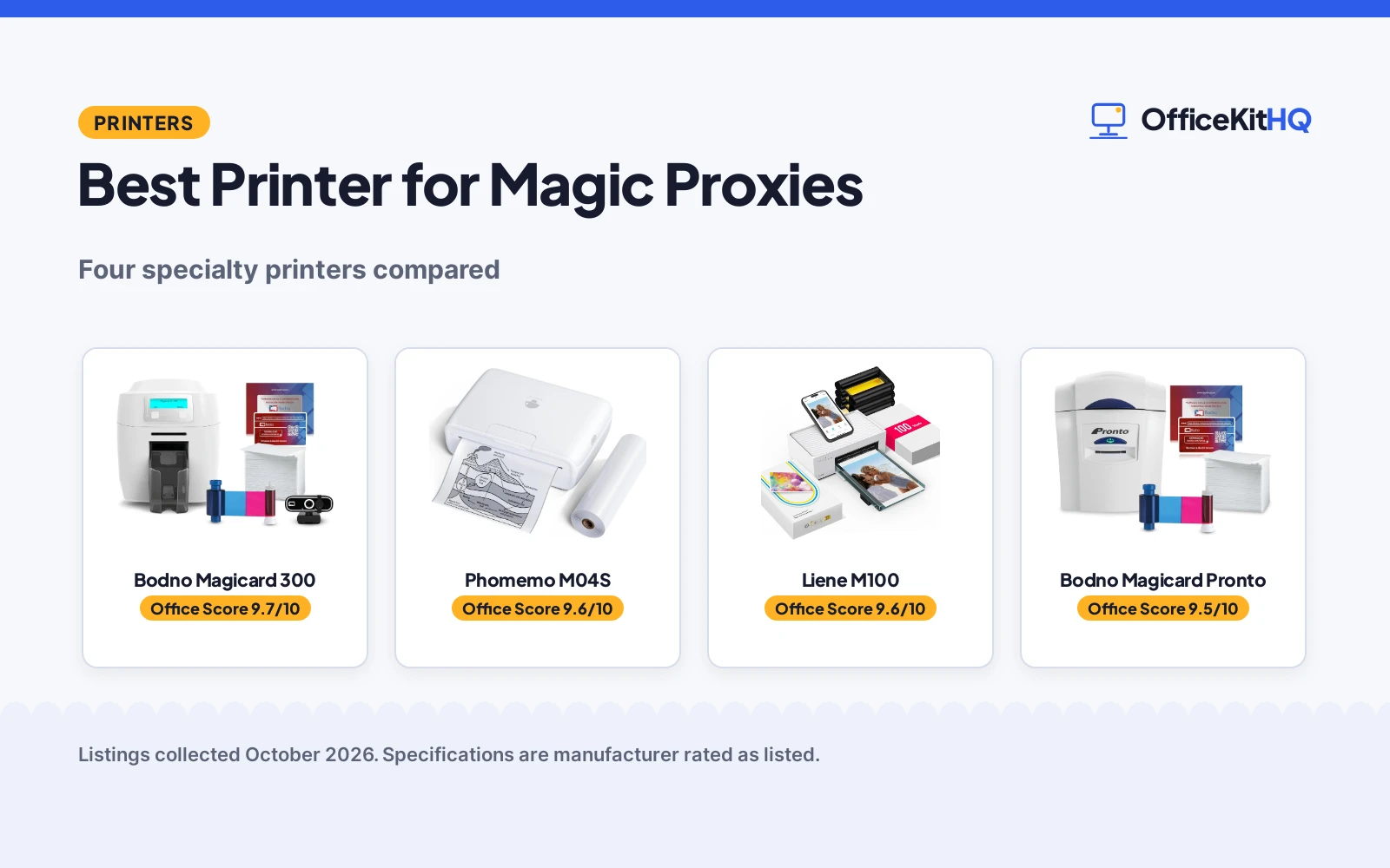 Best Printer for Magic Proxies (2026): 4 Compared