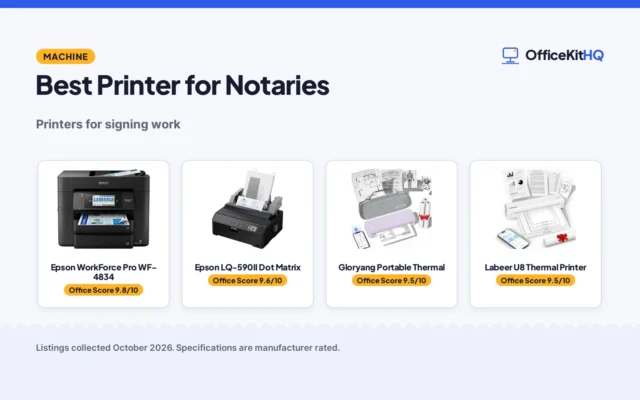 Best Printer for Notaries: 4 Compared