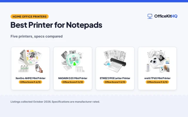 Best Printer for Notepads (2026): 5 Printers Compared