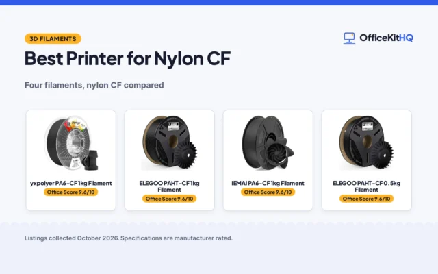 Best Printer for Nylon CF: 4 Filaments Compared