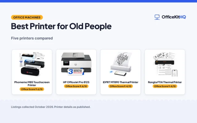 Best Printer for Old People (2026): 5 Compared