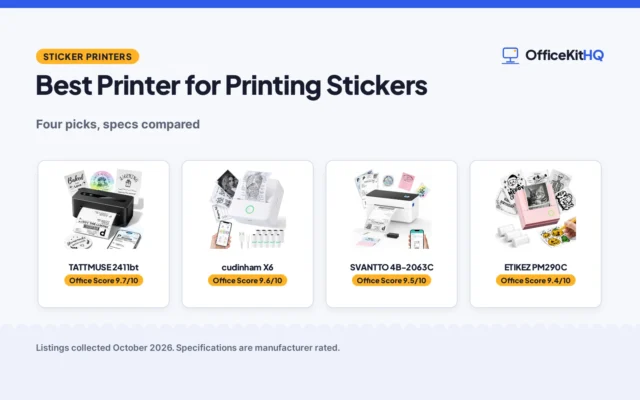 Best Printer for Printing Stickers (2026): 4 Compared