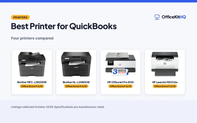 Best Printer for QuickBooks (2026): 4 Compared