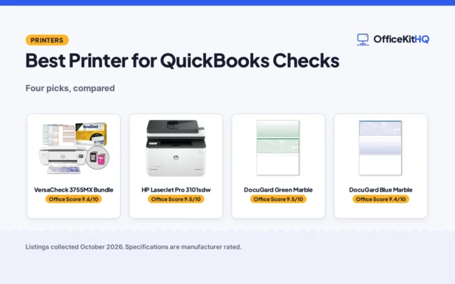 Best Printer for QuickBooks Checks (2026): 4 Compared