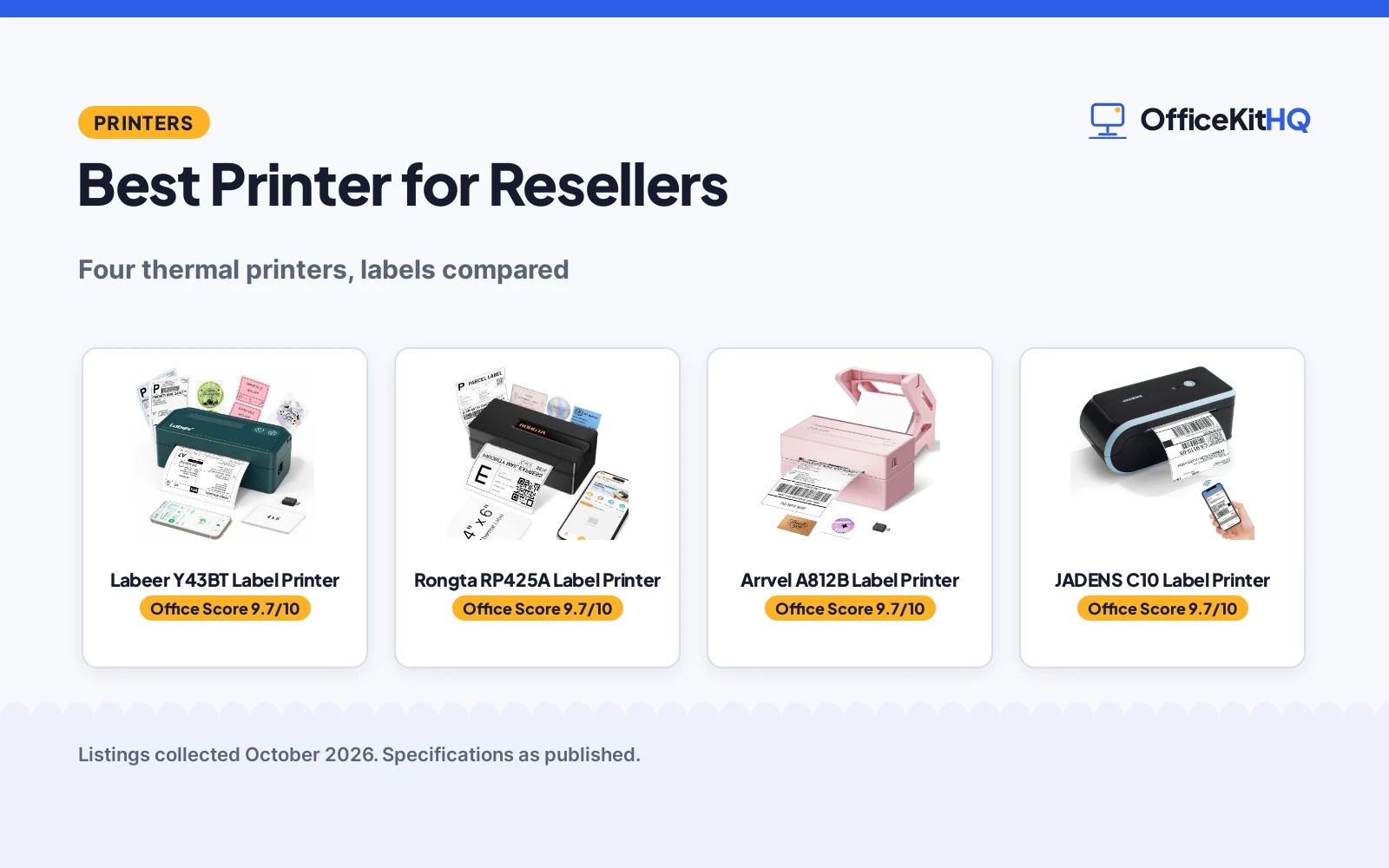 Best Printer for Resellers (2026): 4 Compared