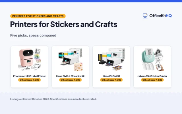 Best Printer for Stickers and Crafts (2026): 5 Compared