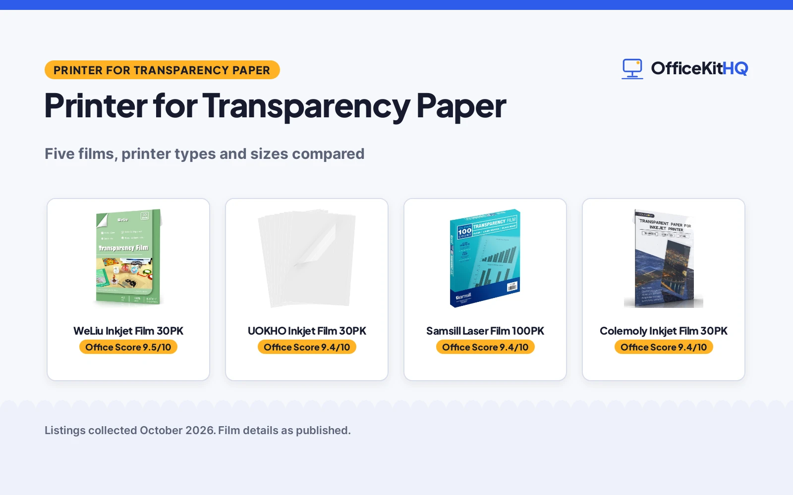 The best printer for transparency paper (2026)