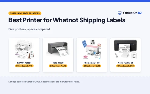 Best Printer for Whatnot Shipping Labels (2026): 5 Picks