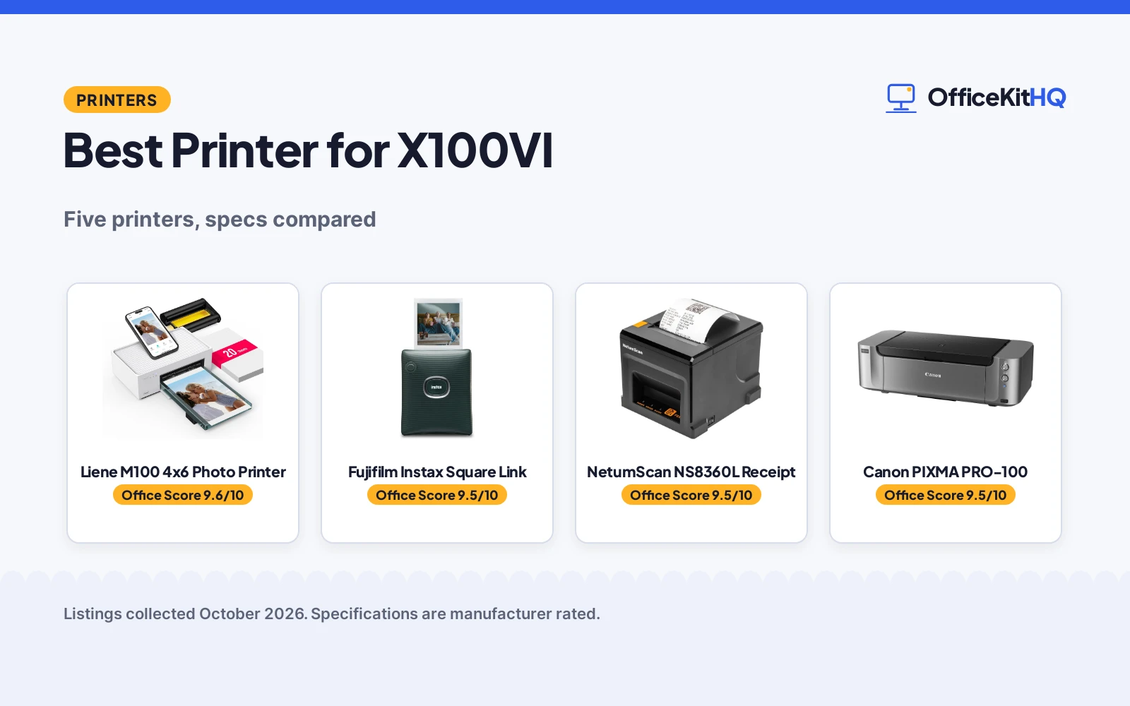 Best Printer for X100VI (2026): 5 Picks Compared