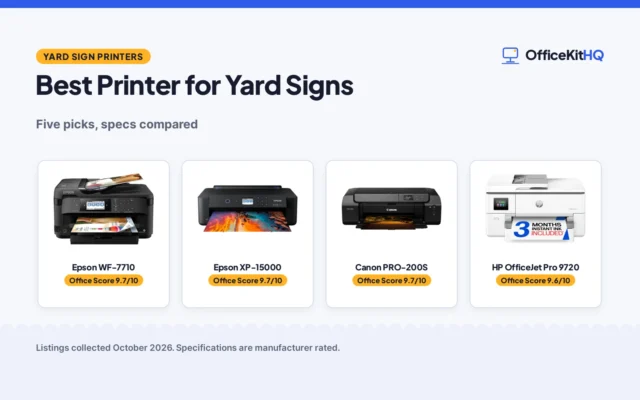 Best Printer for Yard Signs (2026): 5 Yard Sign Picks Compared