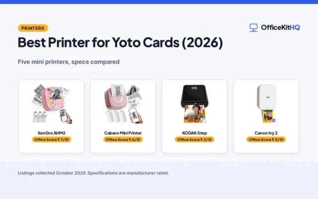 Best Printer for Yoto Cards (2026): 5 Compared