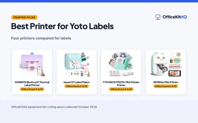 Best Printer for Yoto Labels (2026): 4 Compared