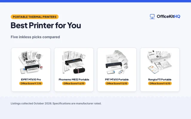 Best Printer for You (2026): 5 Portable Thermal Picks