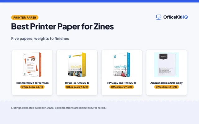 Best Printer Paper for Zines (2026): 5 Papers Compared