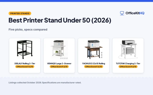 Best Printer Stand Under 50 (2026): 5 Compared