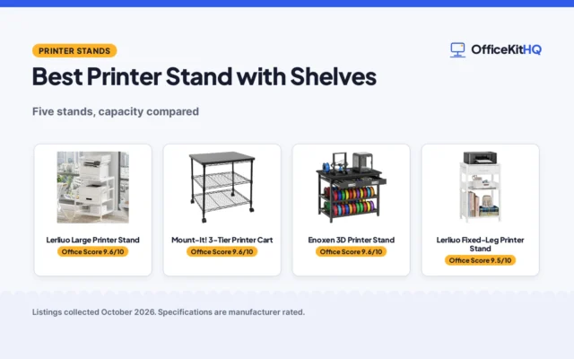 Best Printer Stand with Shelves (2026): 5 Compared