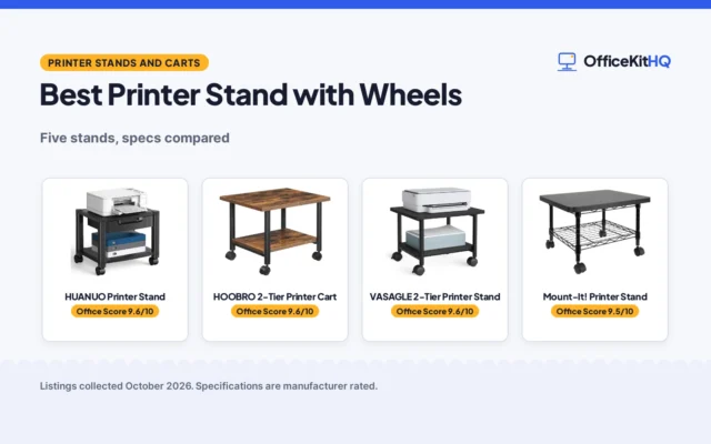 Best Printer Stand with Wheels: 5 Picks Compared