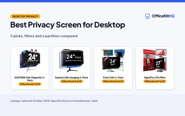 Best Privacy Screen for Desktop (2026): 5 Compared