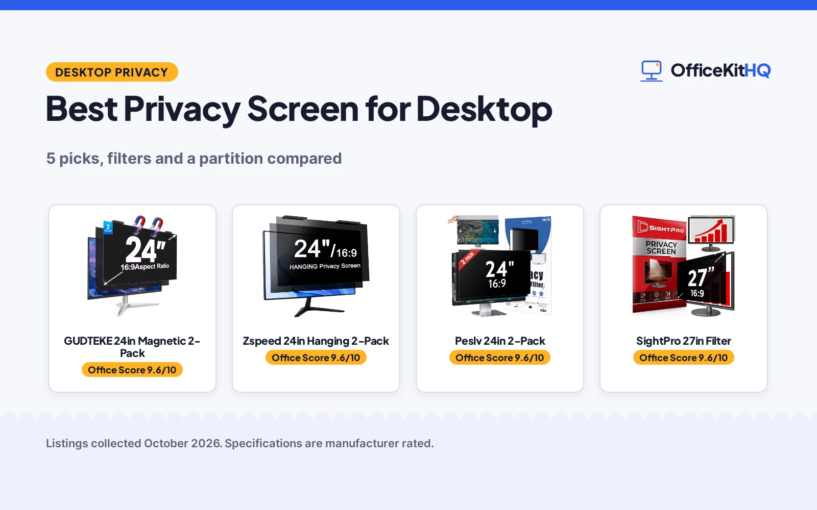 Best Privacy Screen for Desktop (2026): 5 Compared