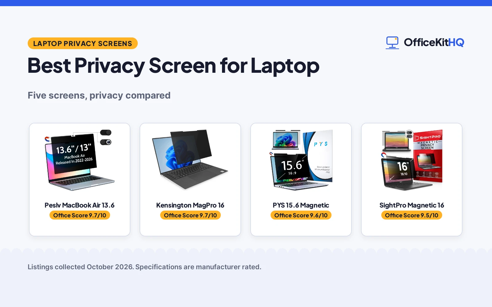 Best Privacy Screen for Laptop (2026): 5 Compared