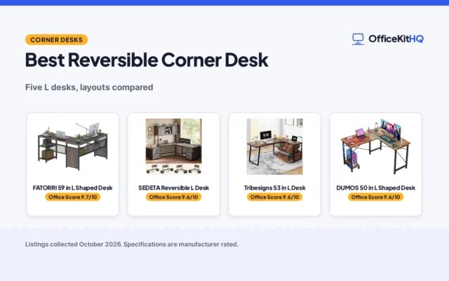 Best Reversible Corner Desk (2026): 5 Picks Compared
