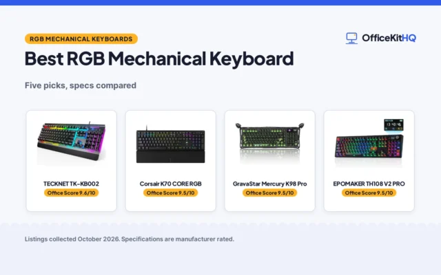 Best RGB Mechanical Keyboard (2026): 5 Compared