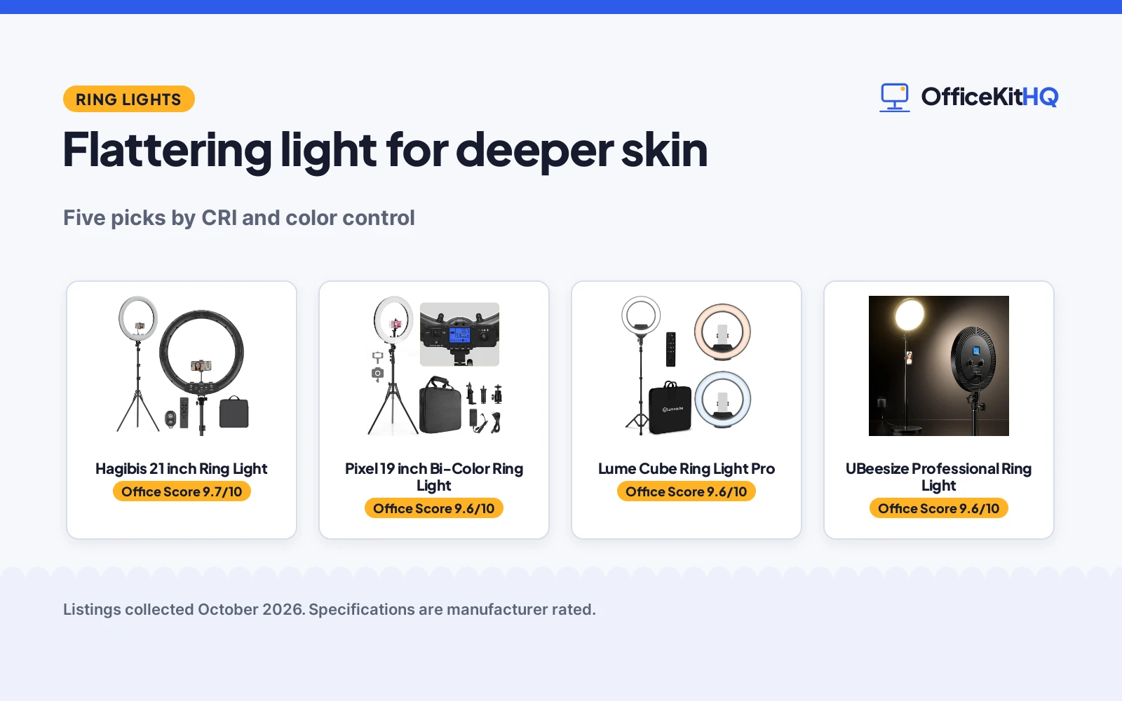 Best Ring Light for Black Skin (2026)