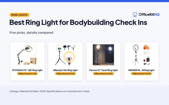 Best Ring Light for Bodybuilding Check Ins (2026): 5 Compared