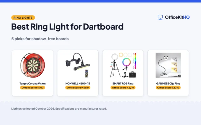 Best Ring Light for Dartboard (2026): 5 Compared