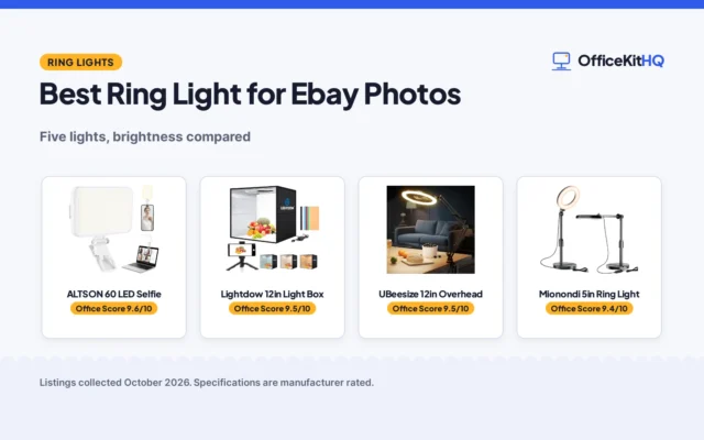 Best Ring Light for Ebay Photos (2026): 5 Compared