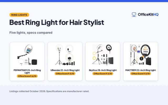 Best Ring Light for Hair Stylist (2026): 5 Compared