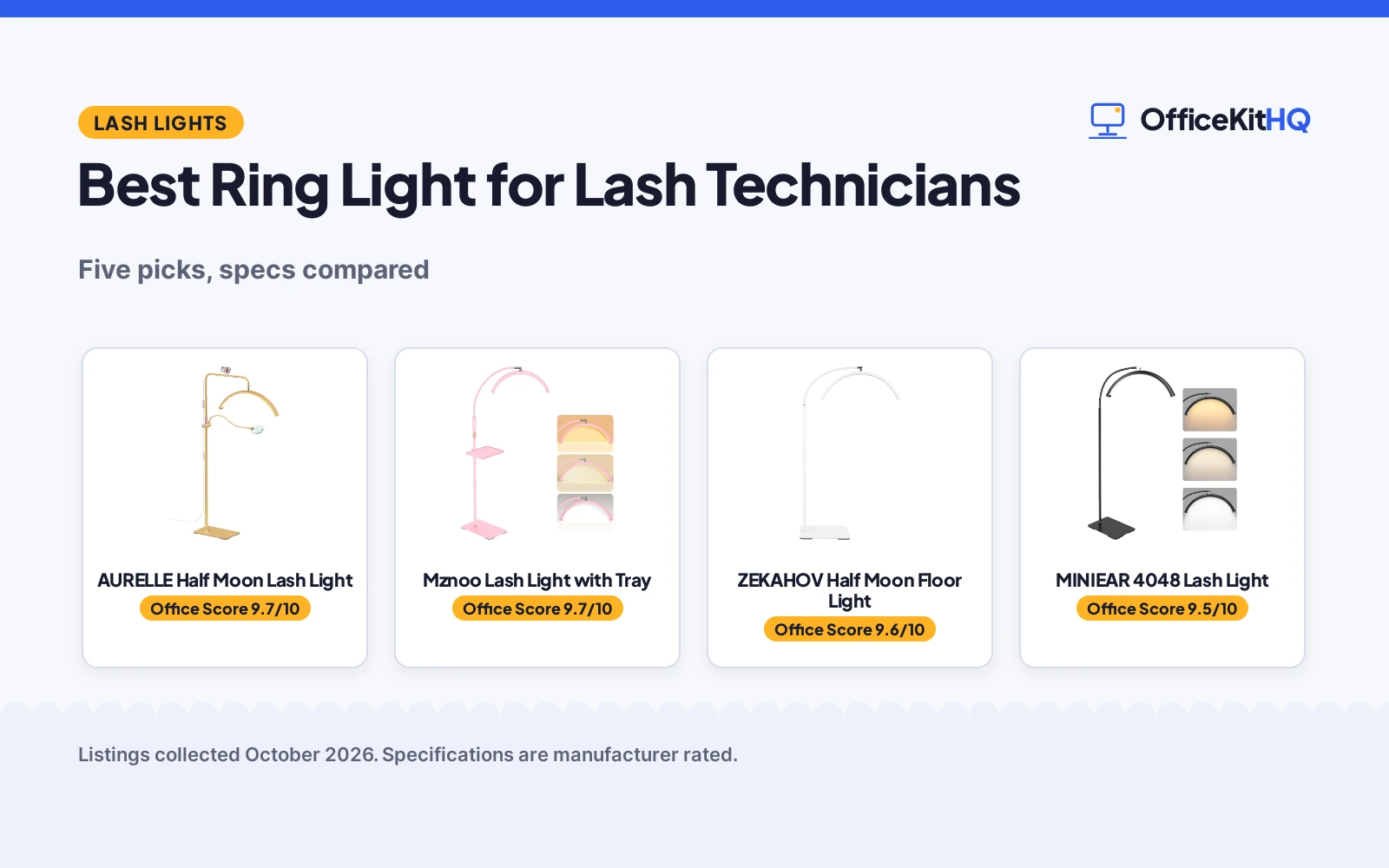 Best Ring Light for Lash Technicians: 5 Compared