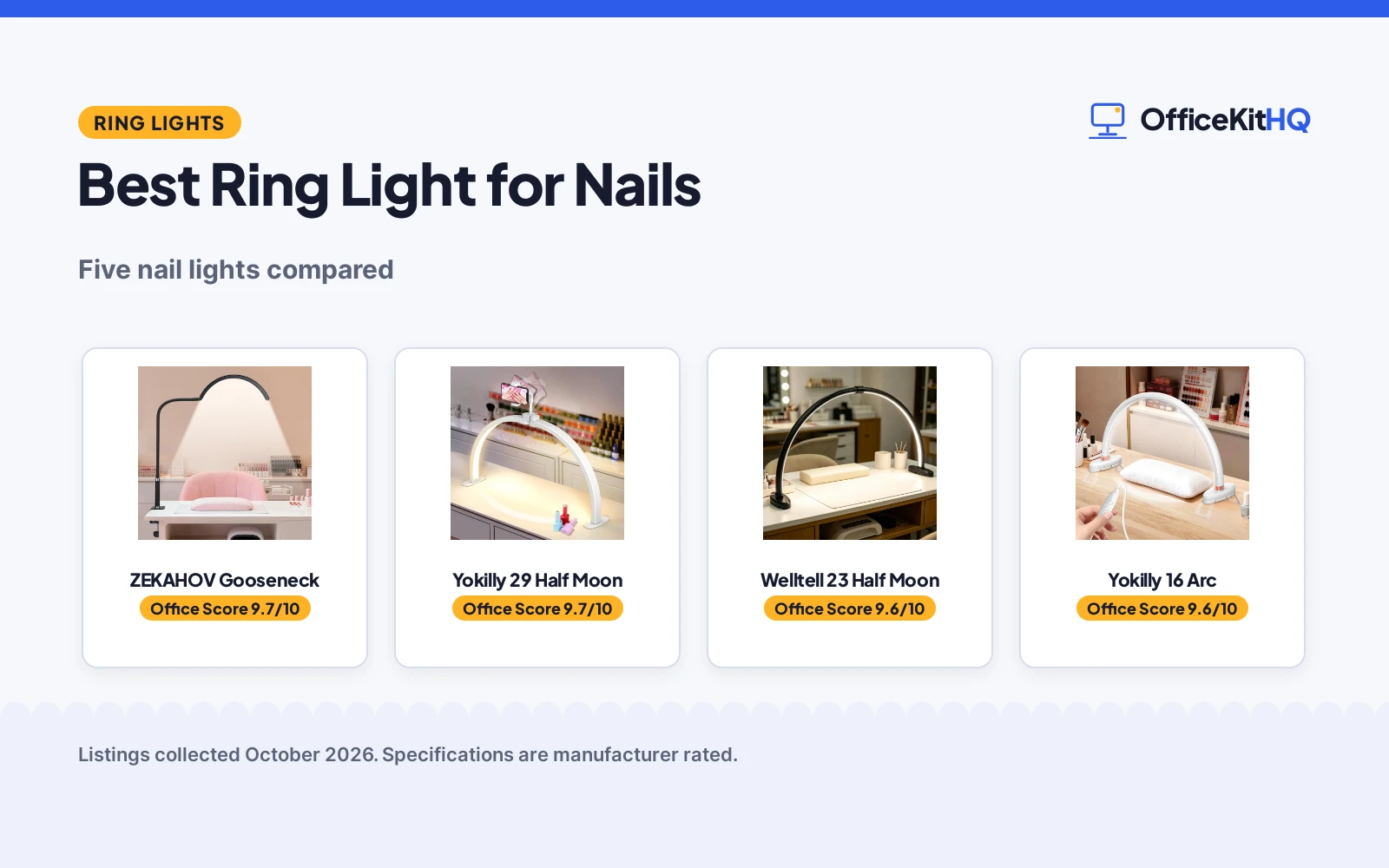 Best Ring Light for Nails (2026): 5 Compared