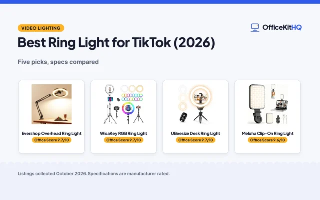 Best Ring Light for TikTok (2026): 5 Picks Compared