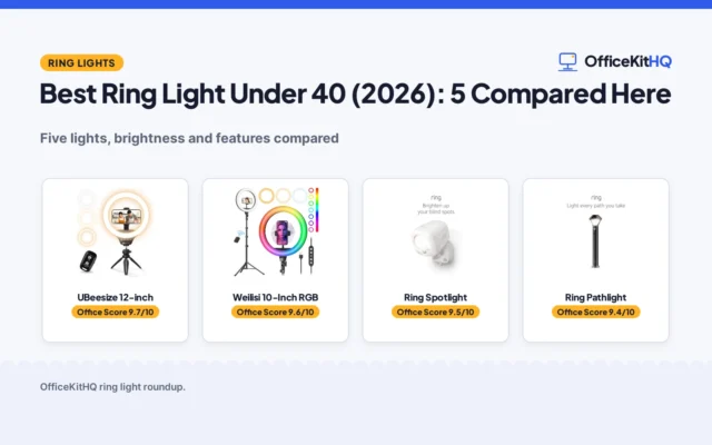 Best Ring Light Under 40 (2026): 5 Compared Here