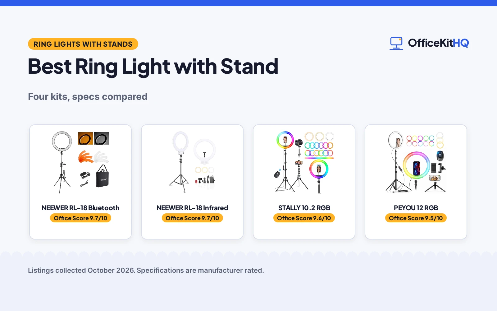 Best Ring Light with Stand: 4 Lights Compared