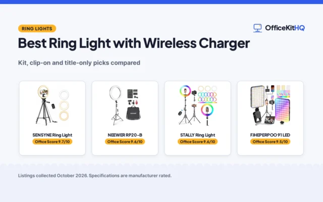 Best Ring Light with Wireless Charger (2026): 4 Picks Compared