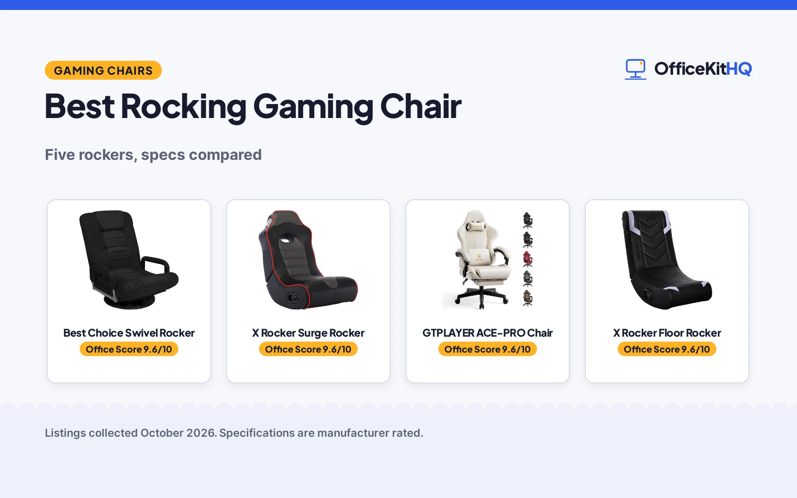 Best Rocking Gaming Chair (2026): 5 Picks Compared