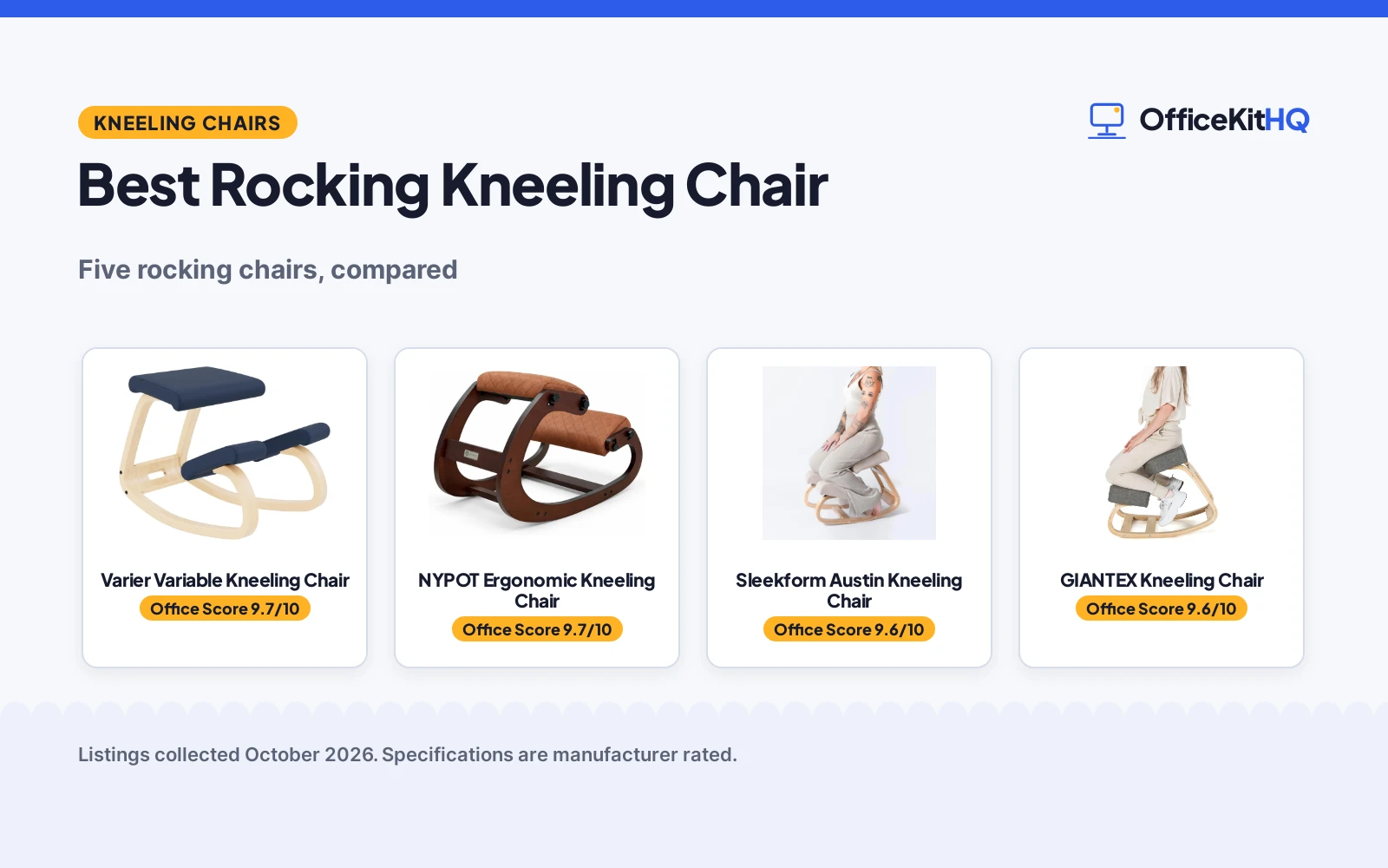 Best Rocking Kneeling Chair (2026): 5 Chairs Compared