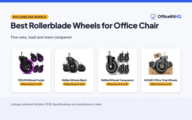 Best Rollerblade Wheels for Office Chair: 5 Sets Compared