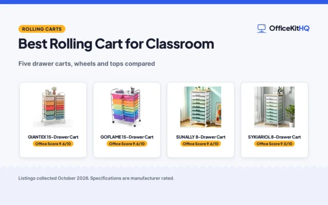 Best Rolling Cart for Classroom (2026): Teacher Storage Compared